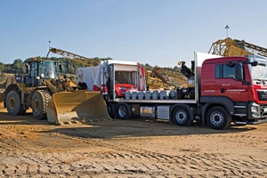  Mit dem PFREUNDTEich-LKW wird der Eichservice vor Ort beim Kunden durchgeführt 