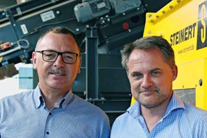  Luc Waignein, Head of R&amp;D at Galloo; Karl Hoffmann, Key Account Manager at STEINERT 