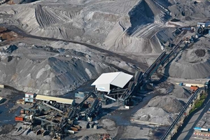  Aerial view of the slag processing, Heros 