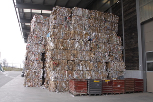  Sorted bales of paper 