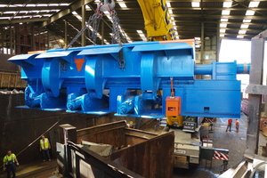  The Münchenwiler location: installation of the latest shear in 2016 (the shear alone weigh 42 tonnes) 