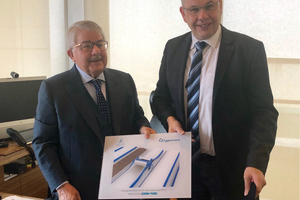  From left to right: Faruk Mustafa Rasool, Executive Board Chairman of the Faruk Group, and Karlgünter Eggersmann, Managing Director of the Eggersmann Group, after signing of the contractin December 2018 at Suleymaniyah 