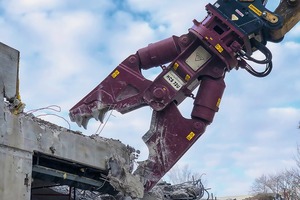  Hydraram will be giving a live, up-close demonstration of its new demolition tools at RecyclingAKTIV, including the HCS-72U demolition shears for concrete and steel  