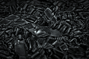  If the material to be sorted contains a mix of black plastics, it can be separated into pure-grade polymer fractions 