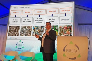  Kostas Ziogas, Sales &amp; Supplies Director at Integra Plastics explains the plastics recycling process of the plant, opened in February 2019 