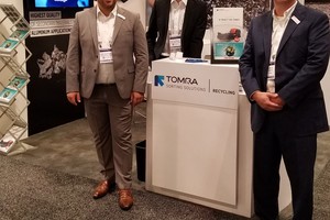  At the TOMRA stand at Aluminium USA (f.l.): Frank van de Winkel, Matthias Winkler, Eric Thurston 