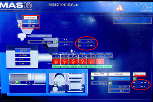  Im Vergleich zu den bei Kaskada ebenfalls betriebenen Schneidverdichter/Einschneckenextruder-Anlagen kann mit dem MAS-Aufbereitungskonzept das gleiche Ausgangsma­terial mit einer rund 60°C niedrigeren Massetemperatur produziert werden, was zu einem deutlich besseren, weil weniger thermisch geschädigten Recyclingmaterial führt 