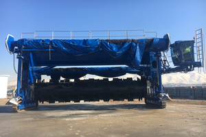  The first BACKHUS CON 100, the world’s largest compost turner, in operation in Iraq 