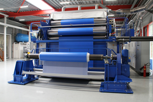  1 The new Nitta production machine for PU belts with widths exceeding 3 m 