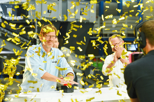  Peter Funke, Steinert Group CEO, at the official inauguration of the test and development centre 