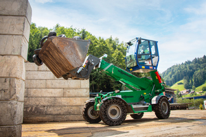  Solid rubber tires which are puncture-proof by design, perfect for use on the scrap yard   