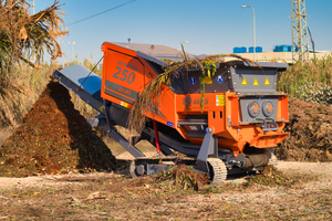  On the site of Carmel Natural Products Ltd., green waste is shredded, among other things 