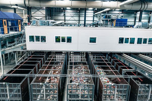  The sorting plant consists of three automated lines 