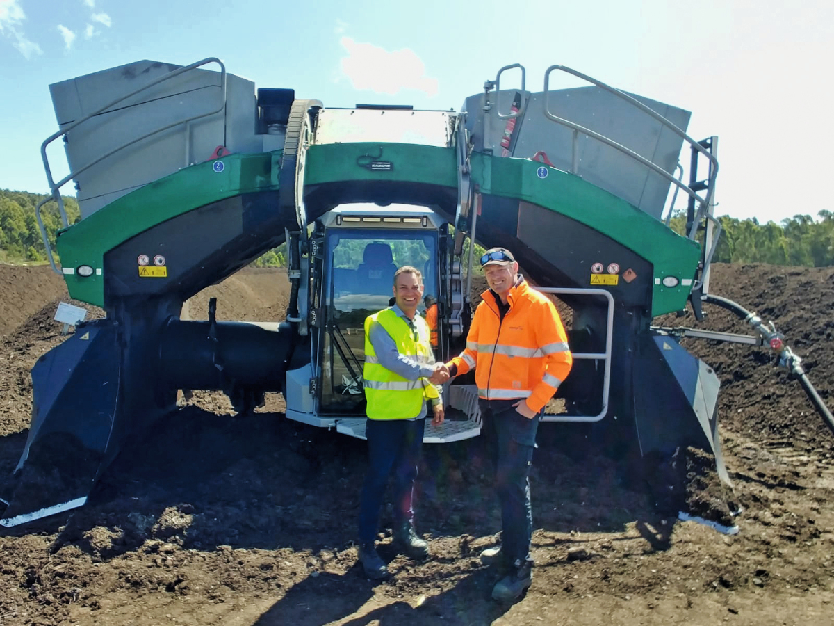 Matthew Layton Tasmanian compost with the Topturn X - recovery