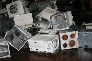  Large household appliances to be recycled 