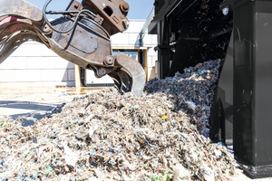  Das im RAPAX zerkleinerte Material ist bereit für die weitere Aufbereitung 