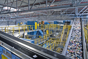 The Indaver sorting plant in Belgium built by STADLER sorts packaging waste into 14 fractions at a throughput of 20 t/h 