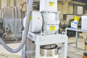  Screen classifying cutter downsizes tungsten heavy alloy scrap into controlled particle sizes with few fines and no heat buildup 