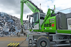  The innovation project, the electrically powered material handler 825 Electro Battery at the CRONIMET site 