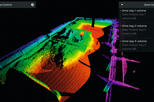  At Cireco, data from three LiDAR sensors is combined to track inventory from multiple boxes 