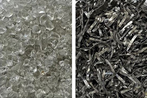  hamos KWS – weiterer Materialstrom-Output Materialien: links: Glas; rechts: Sammelschienen 