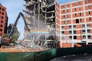  The DB-60 Fusion effectively suppressed dust particles during the demolition 