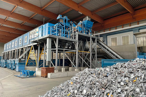  At AMAG in Austria, a STEINERT line sorting system with LIBS technology sorts various aluminium alloys 
