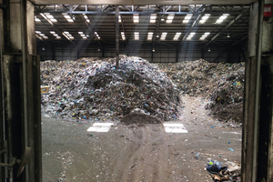  Levenseat tipping hall where unsorted municipal waste arrives 