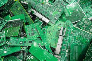  End product: Sorted printed circuit boards 