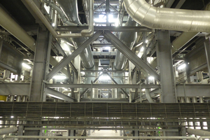  View of the plant with waste gas cleaning systems 