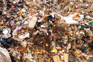  View into the waste ­bunker 