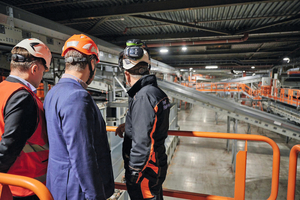  View of the state-of-the-art plastic sorting plant 