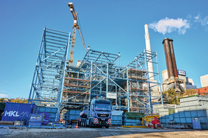  Construction site of the DIEFFENBACHER Energy power plant project for EnBW in Stuttgart/Germany 