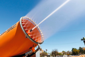  With the central pressurized J2P (jet-to-plume) nozzle, the unit offers excellent reach and wind resistance 