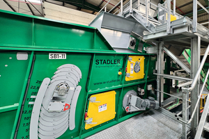  STT2000 ballistic separator at the Centro de Triagem do Oesto recycling plant 