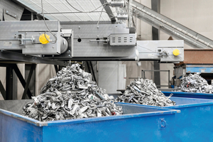  Three sorted products in one run, to simultaneously produce several target qualities, such as 5xxx and 6xxx 