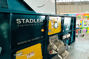  Two STADLER STT2000 ballistic separators separate the flexible and 3D materials 