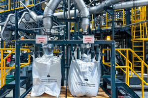  Dust-free filling of black mass in big bags 