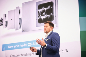  Jochen Schofer, Head of Sales Recycling at Coperion, demonstrated how the choice of extruder technology can impact both the overall process efficiency as well as end product quality in plastics recycling 