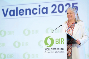  Susie Burrage, President of BIR and Managing Director of UK-based Recycled Products Ltd 