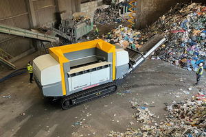  UNTHA’s XR3000C mobil-e at MIKI Recycling in Poland 