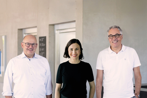  Zur Führungsriege gehören nun die beiden Geschäftsführer Willi und Julia Stadler sowie der kaufmännische Geschäftsführer Claus Maier  