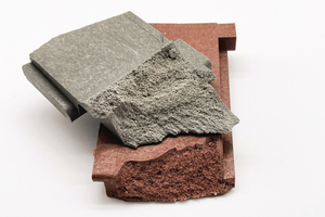  Lightweight, stable, sustainable: Cross-section of the perfectly foamed component made from 100 % post-consumer recyclate, delivering 30 % less weight and 10 % higher impact resistance 