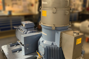  Die Pelletpresse 38-600 von AMANDUS KAHL in Edelstahlausführung eignet sich besonders für den Einsatz in der chemischen Industrie und im Kunststoffrecycling 