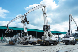 Cometfer increases efficiency in scrap handling with the SENNEBOGEN 825 E material handler 