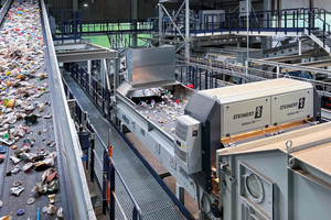  3 UniSort PR EVO 5.0 in use at RE Plano: recyclable plastics AI-supported sorting programme Intelligent Object Identifier (IOI) 