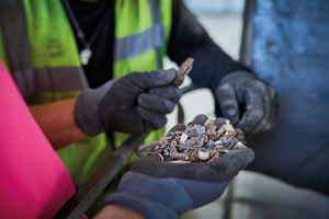  FINDER® COLOR gewinnt Kupfer/Messing zurück, reinigt Edelstahl und separiert Leiterplatten (PCBs) aus gemischtem Elektroschrott 