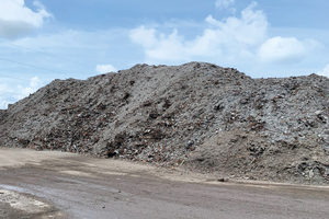  Materials in the recycling process can contain a significant proportion of fines 
