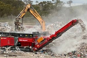  HAMMEL waste processing with RED GIANT primary shredder 