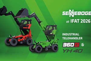  At its booth in Hall C5, Booth No. 451/551, SENNEBOGEN will also be showcasing its flexible and powerful telescopic handlers in SENNEBOGEN green and LINDE red 